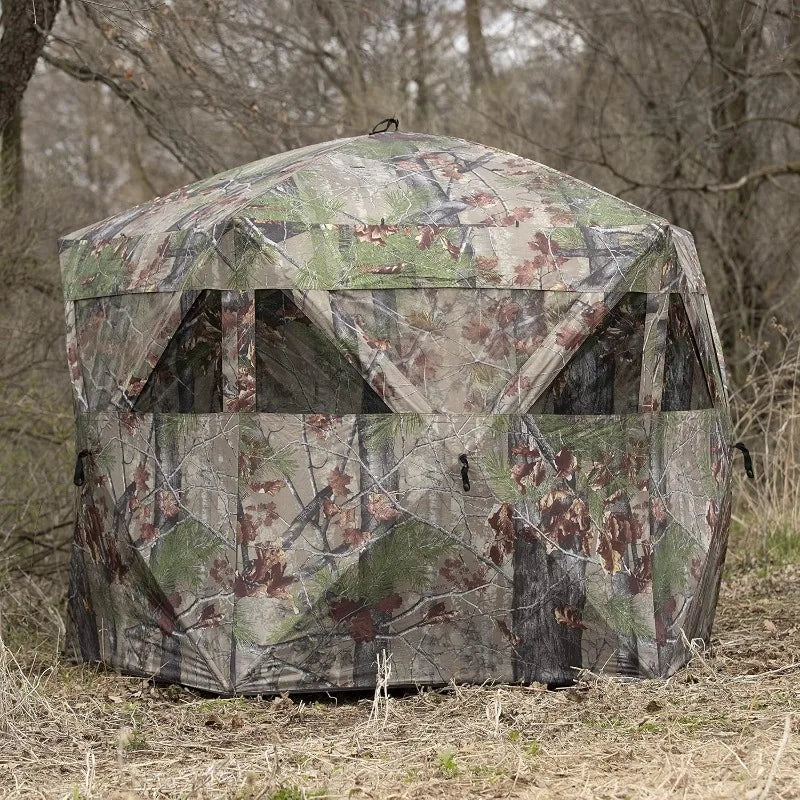 Barronett Blinds® Feather Five, Portable Hunting Blind, Huge Interior, Lightweight, 4-Person, 72” x 84” x 84”, FF500BW