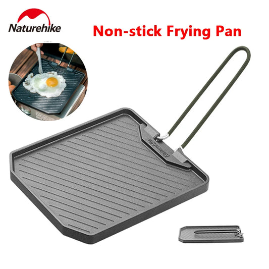 Naturehike Non-stick Frying Pan Aluminum Outdoor Picnic Ultralight Camping Portable Cookware Camping Supplies Cool Camping Gear