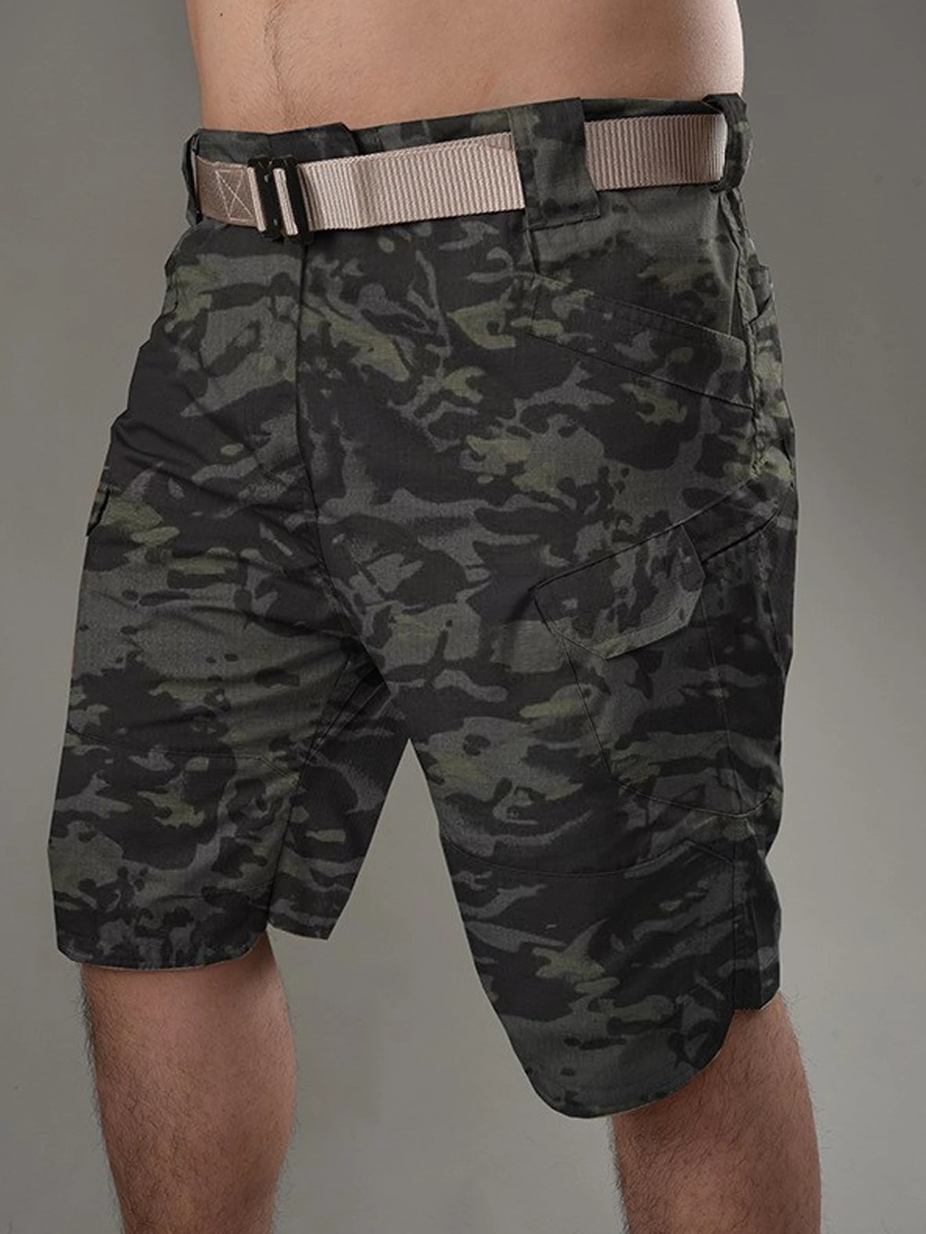 Camouflage Camo Cargo Shorts Men 2024 New Mens Casual Shorts Male Loose Work Shorts Man Outdoor Hiking Short Pants Plus Size