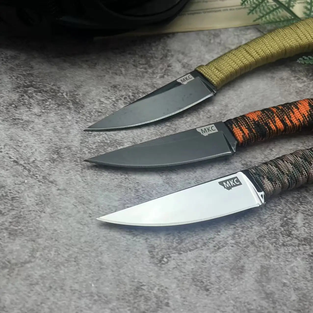 1PC, Montana MKC Fixed Blade Knife for Hiking, Fishing, Hunting, Outdoor Adventure, Self Defense Pocket Knife with Kydex Sheath