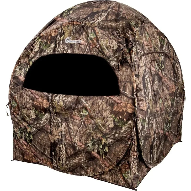 2-Man Hunt Tent: Blind Lightweight Camo. Durable Shelter for Deer Hunting & Wildlife Observation.