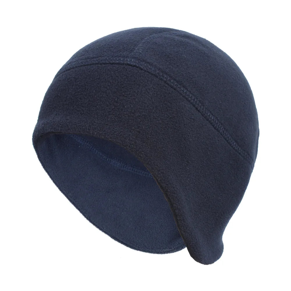 Cycling Beanie Warm Men's Cap Winter Hat Polar Fleece Ear Cover Women Hat Motorbike Windproof Cold-Proof Elastic Skiing Run Soft
