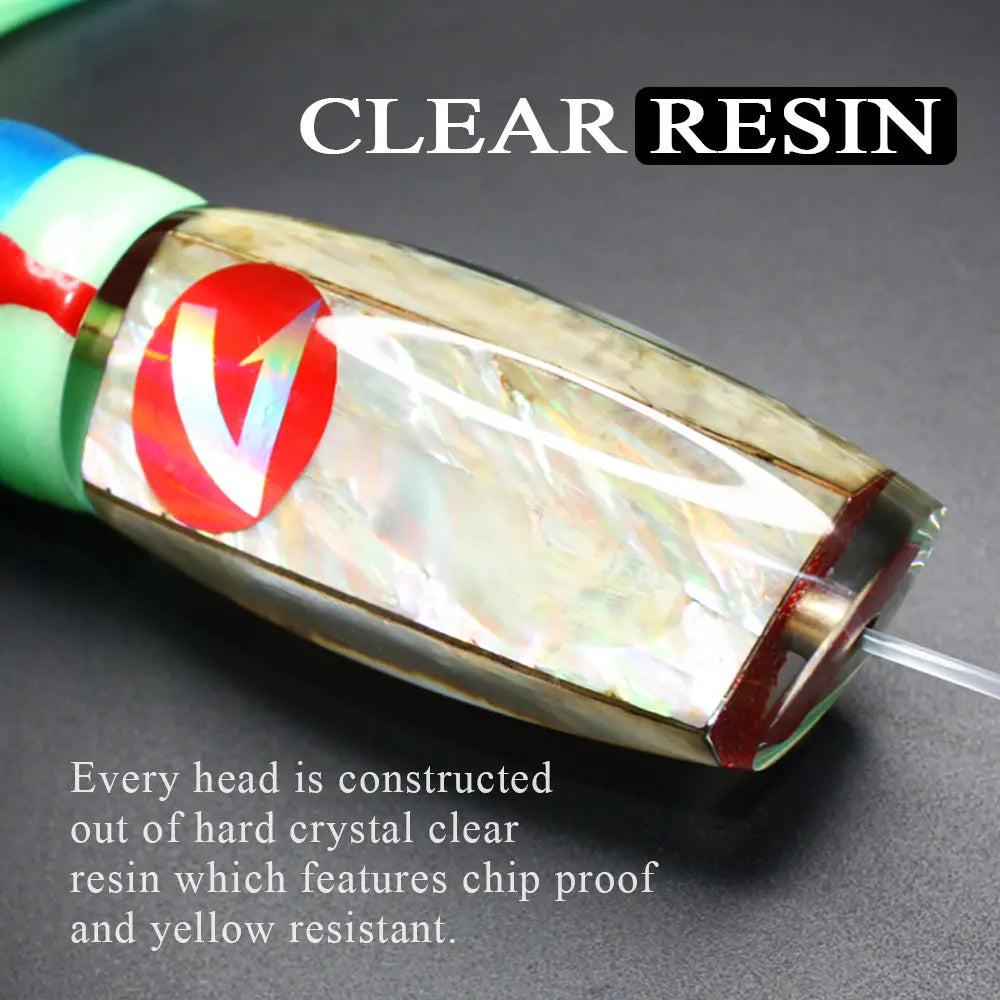 NEW Resin Saltwater Fishing Trolling Lures Big Game Lure 12.8" 9.6oz