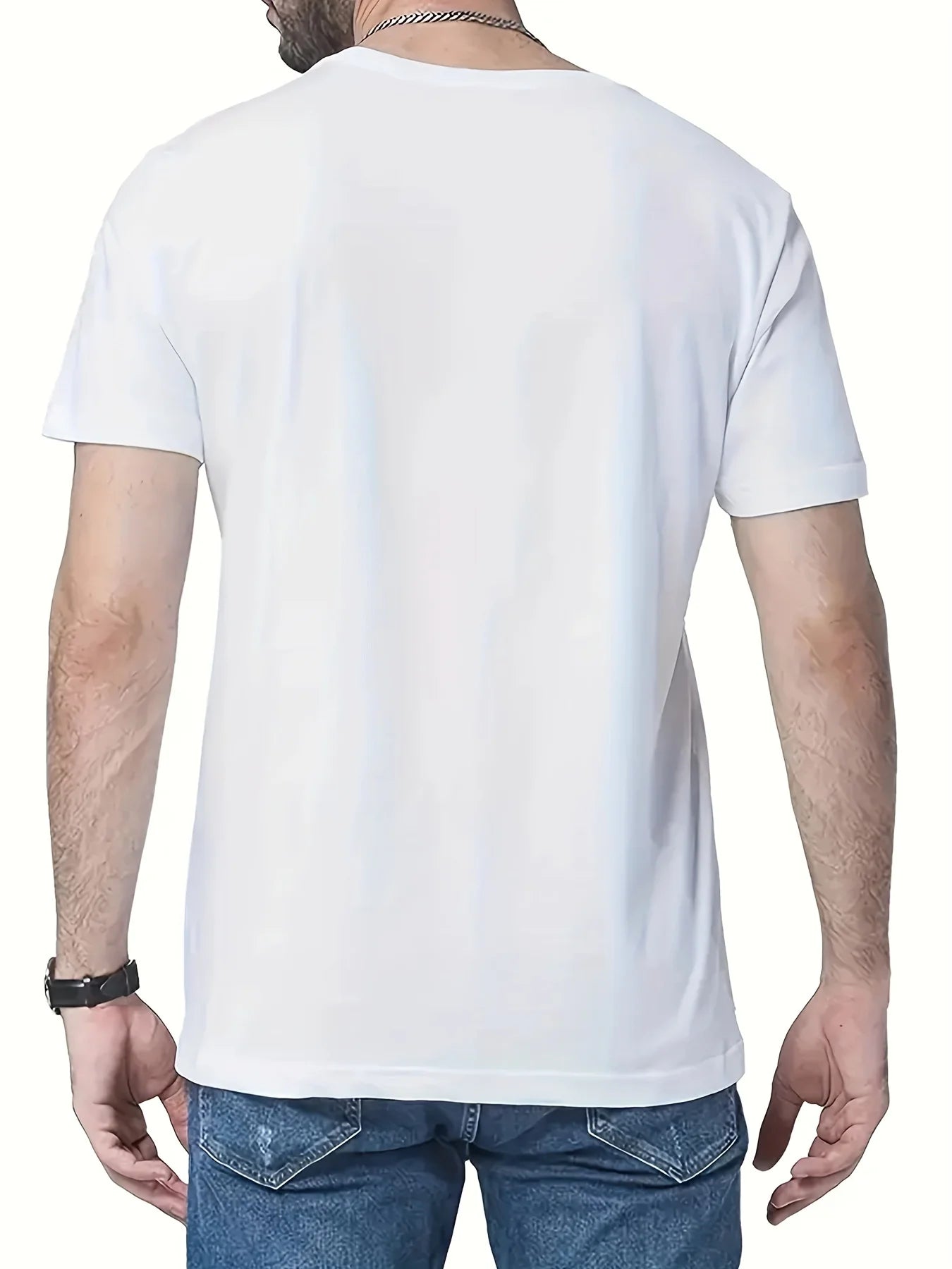 Funny Deer Hunting Tee - Men's Short Sleeve Graphic T-Shirt with Fast Food Print