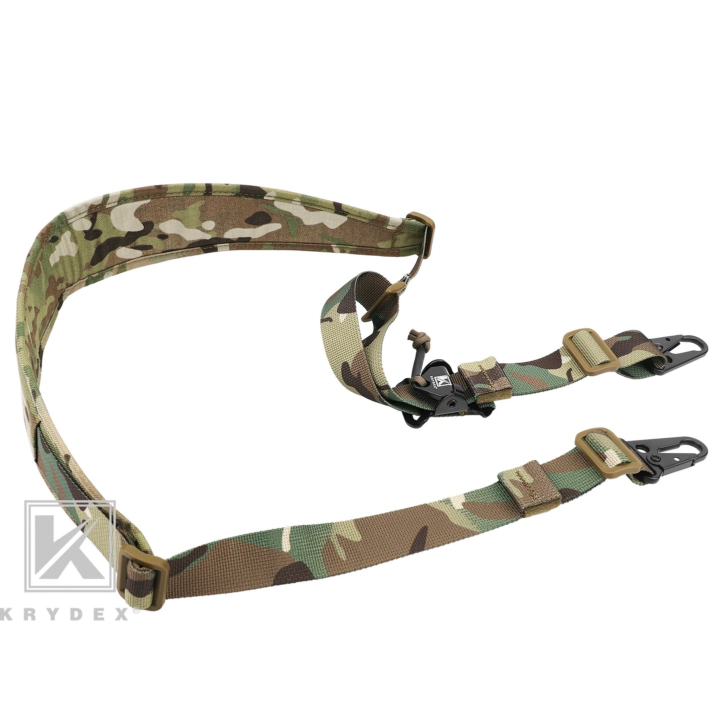 KRYDEX Tactical Sling Modular Gun Strap Slingster Removable 2 Point / 1 Point 2.25" Padded Sling Shooting Hunting Accessories