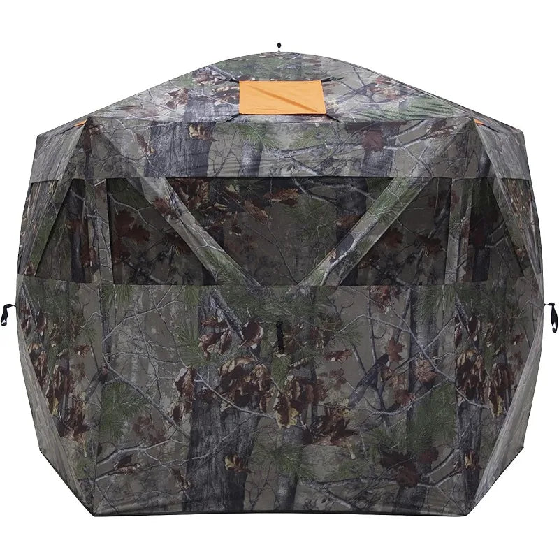 Barronett Blinds® Feather Five, Portable Hunting Blind, Huge Interior, Lightweight, 4-Person, 72” x 84” x 84”, FF500BW
