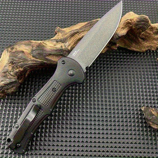 BM 9070 Folding Pocket Knife Drop Point Plain Blade Grivory Handle Hunting Camping Tactical Combat Self-defense Multitool Knives