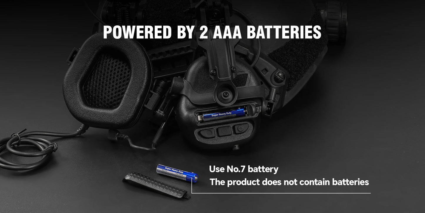 Army Shooting Earmuffs Tactical Hunting Headset Electronic Hearing Protector Active Noise Reduction Sound Pickup Headphone