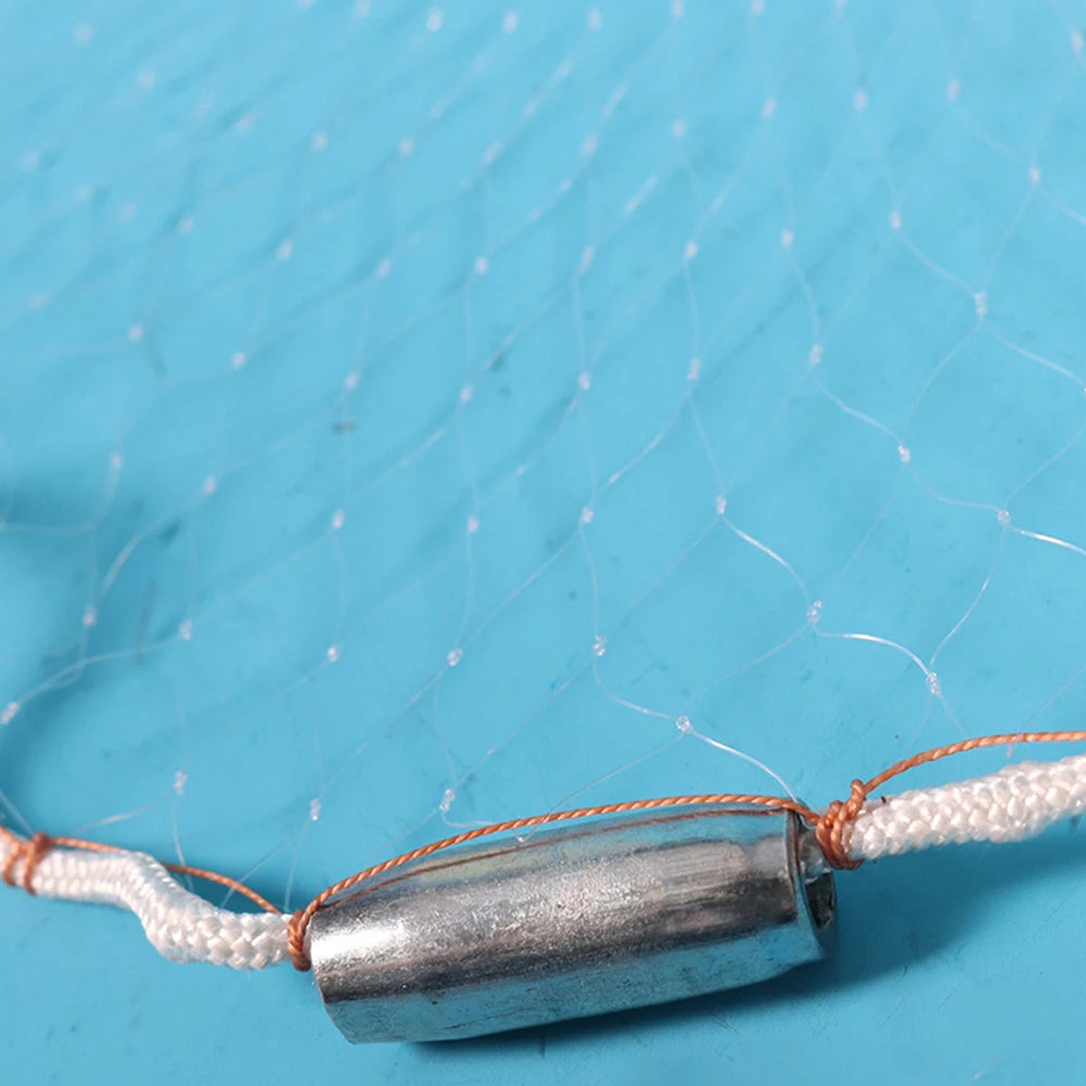 Fish Net Portable Hand Cast Fishing Net Universal Fishing Throw Catch Net Easy Casting Fishing Mesh Net Fishing Supplies