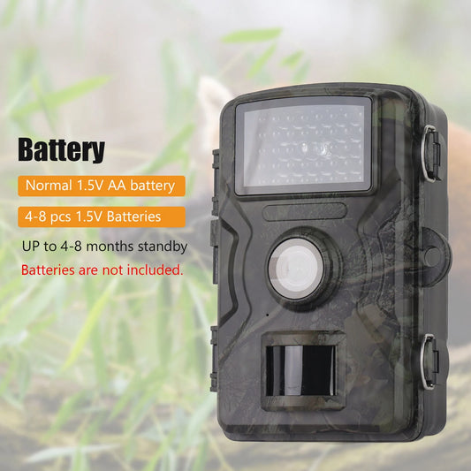 Wildlife camera 1080P Hunting Camera 2.0in LCD 16MP Infrared Night Vision Mobile Monitoring IP66 Waterproof Trail Camera