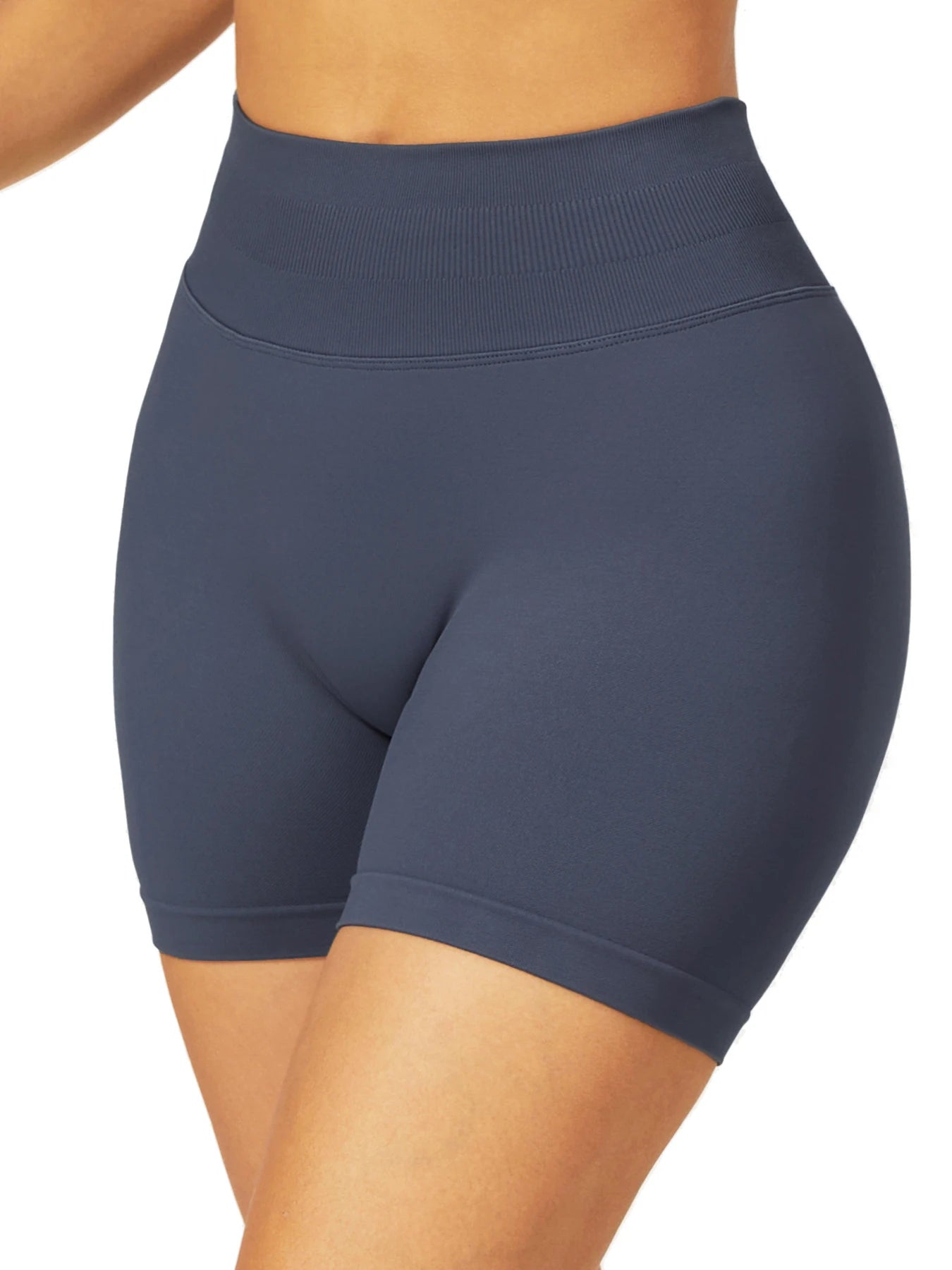 Seamless Fitness Shorts Women's Summer Thin Stretch High Waist Hip Yoga Shorts Sports Running Breathable Quick Drying Training P