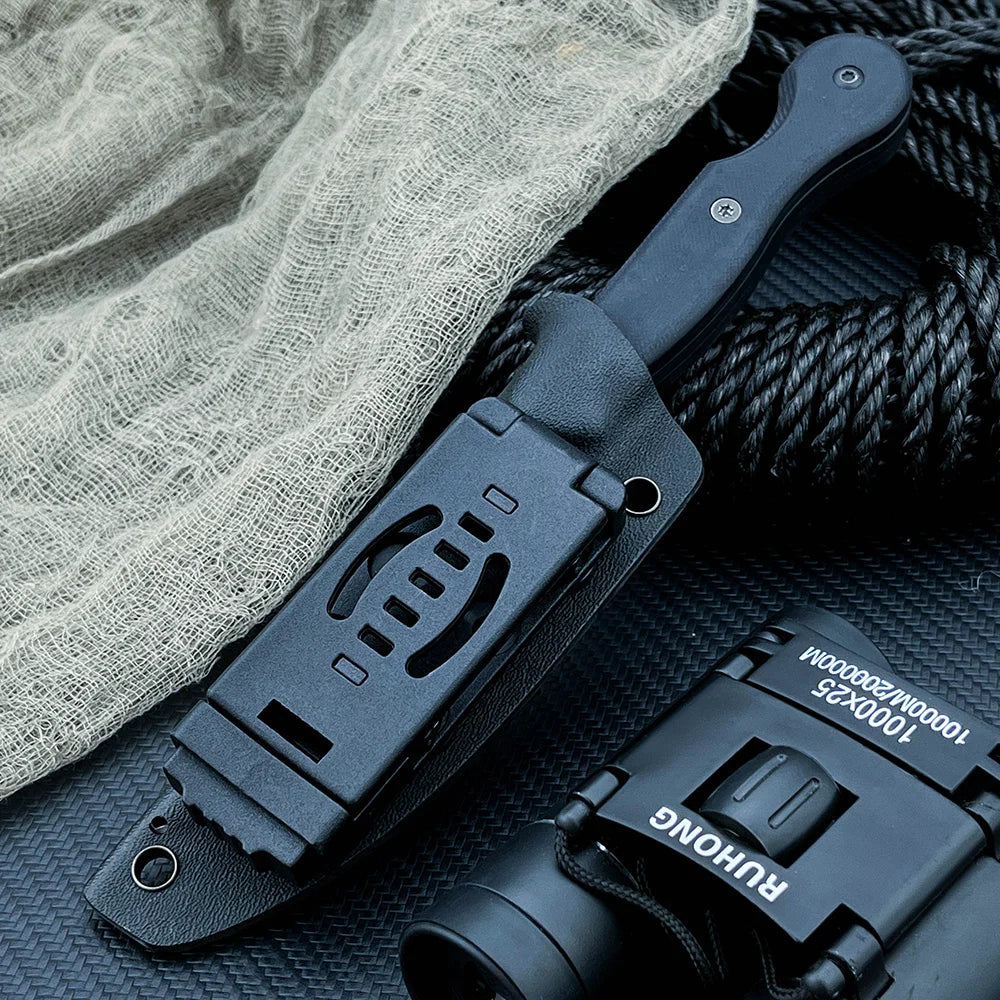 Tactical Outdoor Camping Hunting Self Defense Straight Knife High Hardness Wilderness Survival Utility Knife Tactical EDC Knife