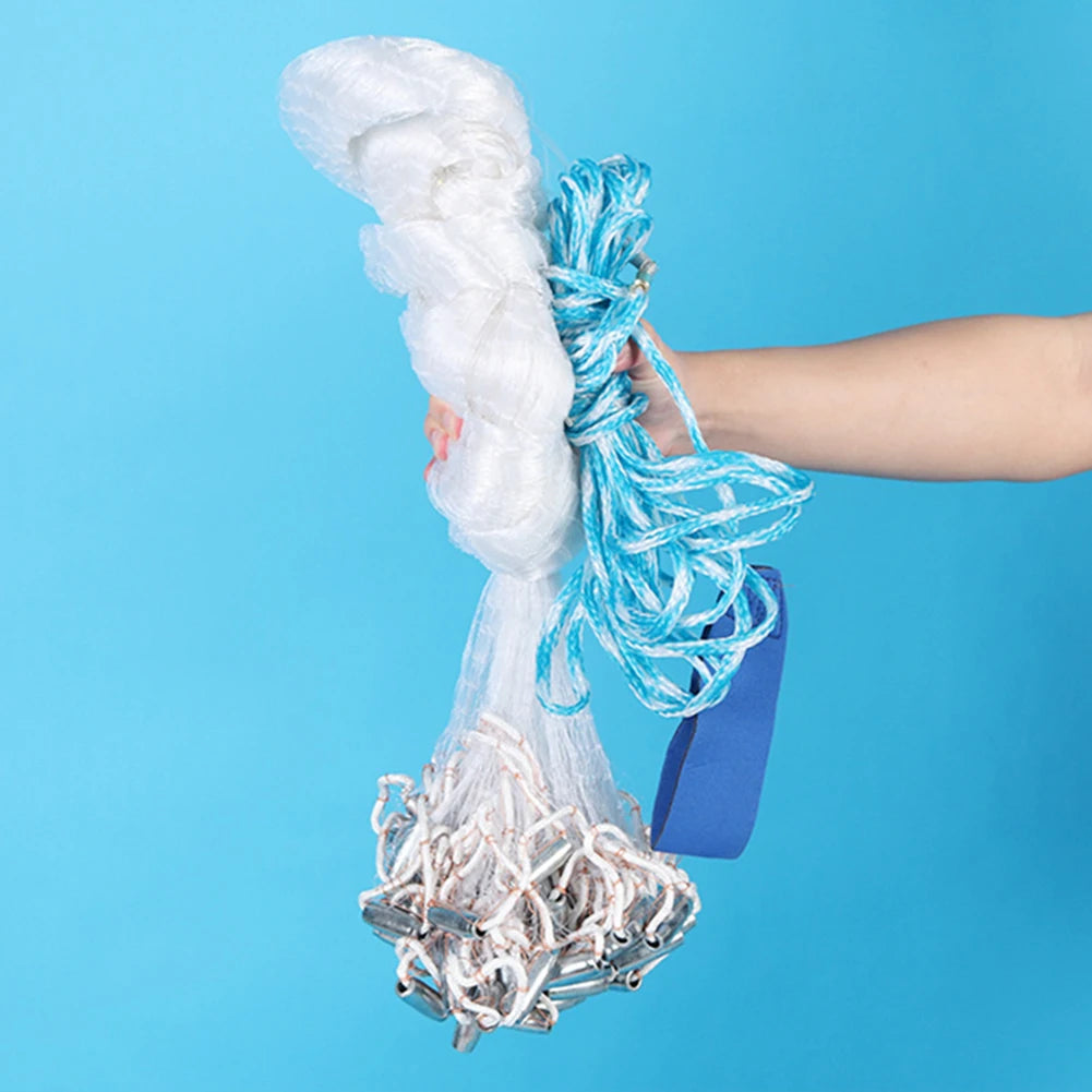 Fish Net Portable Hand Cast Fishing Net Universal Fishing Throw Catch Net Easy Casting Fishing Mesh Net Fishing Supplies