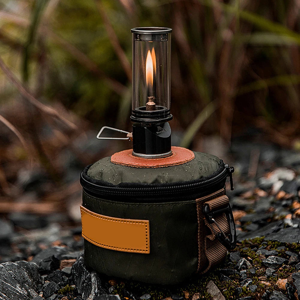 Camping Gas Lantern Tent Night Light Multi-Function Butane Gas Light Lantern Metal Portable Tent Lantern for Outdoor Emergencies