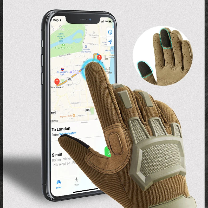 High-performance Full-finger Touchscreen Gloves Breathable, Durable, windproof Tactical Gloves For Men With Non-slipDesign