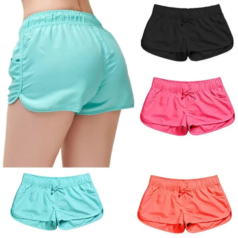 Summer Women Marathon Running Shorts Training Fitness Run YOGA Sports For Gym  Size