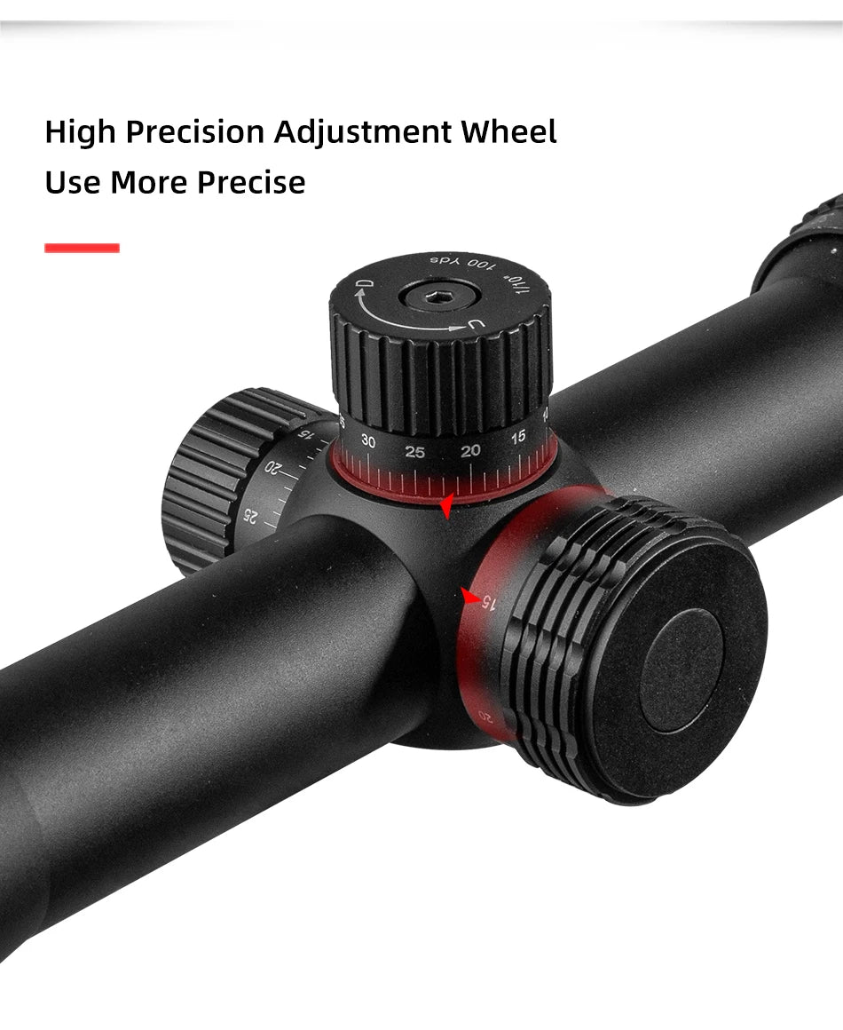 Fire Wolf 10-40X56 AOE Hunting Scopes Side Wheel Parallax Adjustment Optics Riflescope Red Green Dot Sight For Scopes