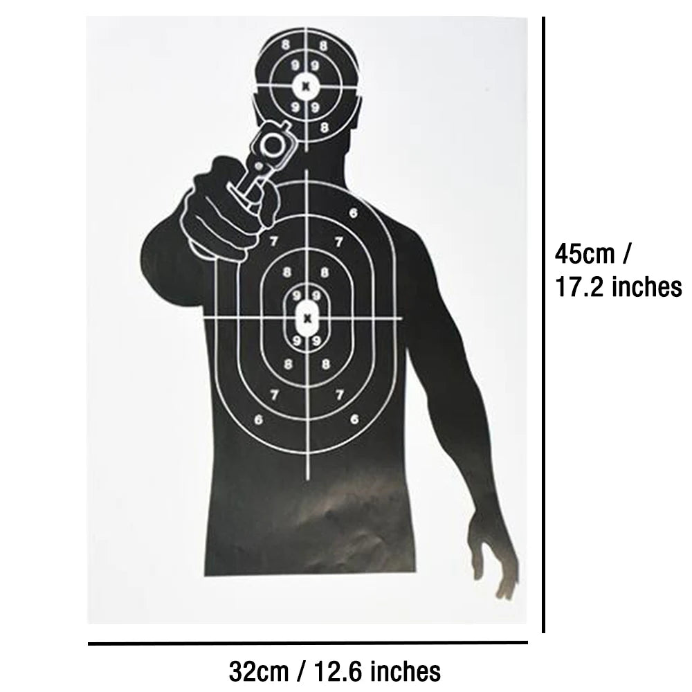 5/10/20pcs Shooting Targets 12 x 17" Paper Shooting Targets Skeleton Zombie Targets for Pistol Shooting Airsoft Bow Arrow Pellet
