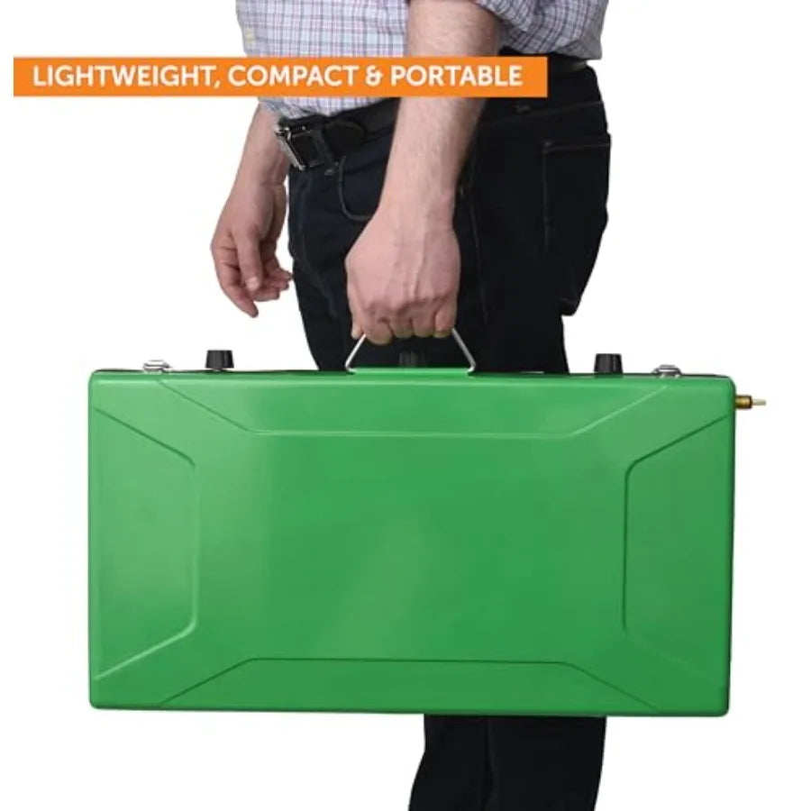 3Burner Portable Camping Stove Grill with Toast Tray for Outdoor Cooking and Backpacking Compatible with 1LB Propane Gas Bottle