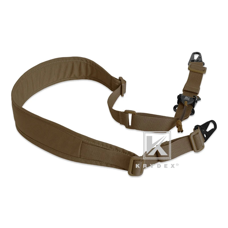 KRYDEX Tactical Sling Modular Gun Strap Slingster Removable 2 Point / 1 Point 2.25" Padded Sling Shooting Hunting Accessories