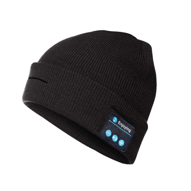 Bluetooth Music Hat Winter Warm Running Sports Hat For Men And Women Soft Windproof Hat For Hiking Fitness Cycling Running Yoga
