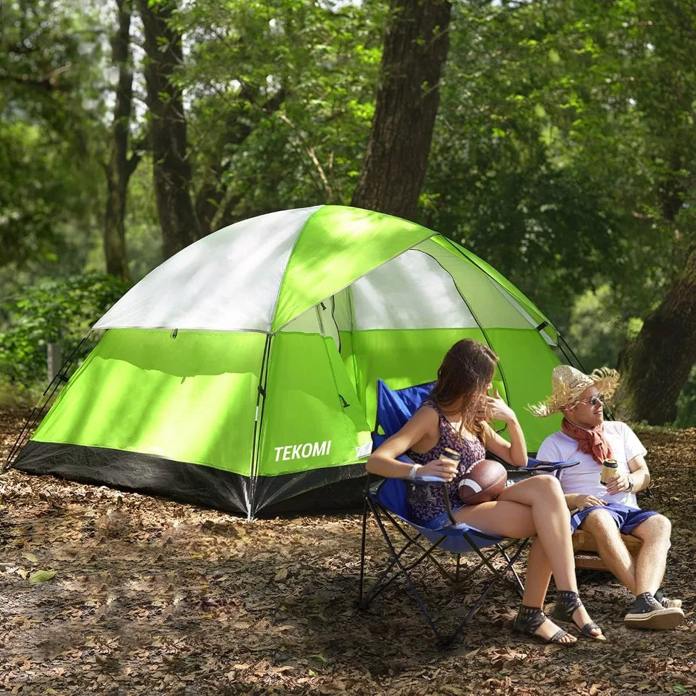 Quick Setup Waterproof Family Tent with Removable Rainfly for Outdoor Adventures