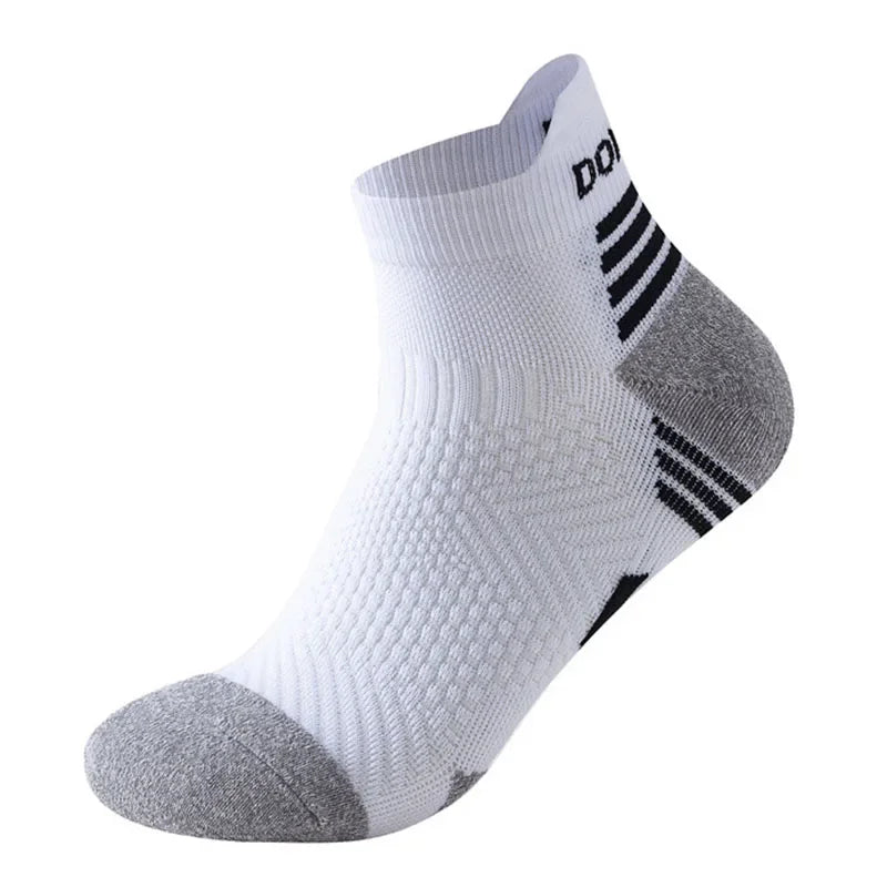 Professional Marathon Running Sock Men Women Sports Fitness Thickened Cushioned Short Tube Low Cut Boat Ankle Socks