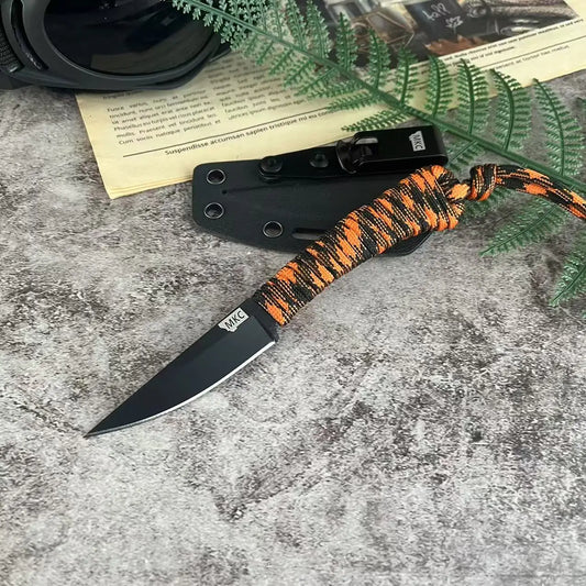 1PC, Montana MKC Fixed Blade Knife for Hiking, Fishing, Hunting, Outdoor Adventure, Self Defense Pocket Knife with Kydex Sheath