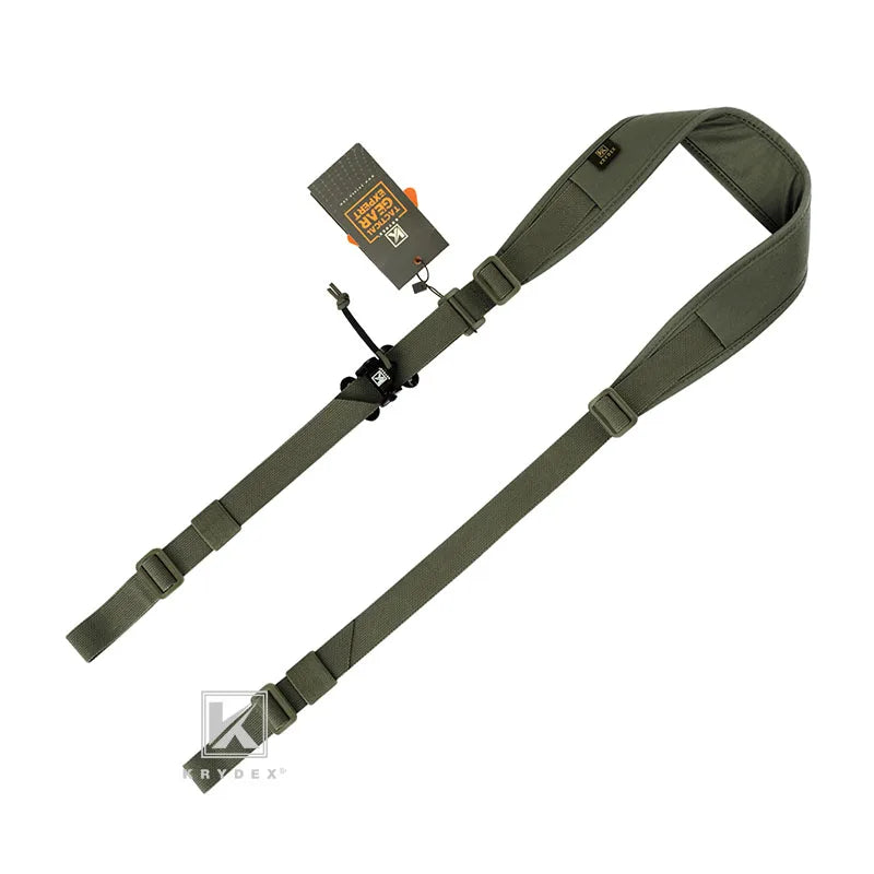 KRYDEX Tactical Sling Modular Gun Strap Slingster Removable 2 Point / 1 Point 2.25" Padded Sling Shooting Hunting Accessories