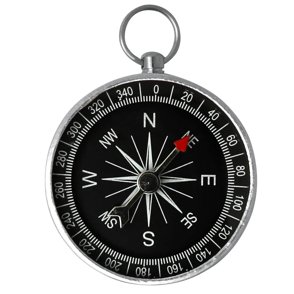 Outdoor Orientation Navigation Compass Aluminum Alloy Camping Survival Compass for Outdoor Camping Hiking Sports Navigation
