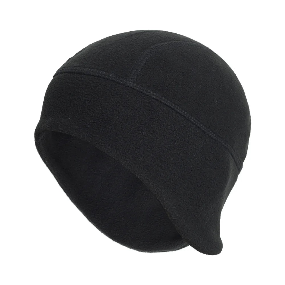 Cycling Beanie Warm Men's Cap Winter Hat Polar Fleece Ear Cover Women Hat Motorbike Windproof Cold-Proof Elastic Skiing Run Soft