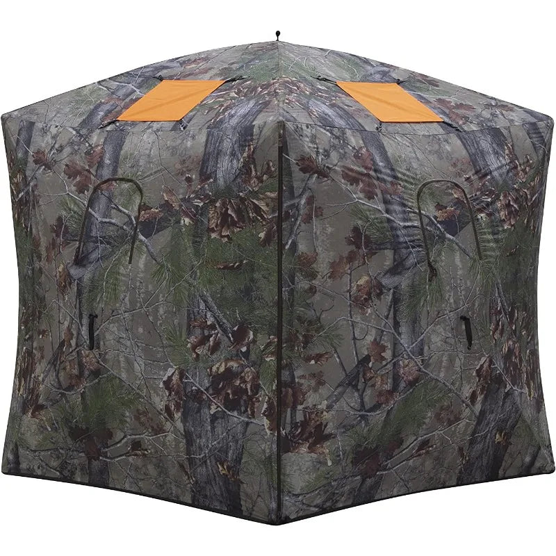 Barronett Blinds® Feather Five, Portable Hunting Blind, Huge Interior, Lightweight, 4-Person, 72” x 84” x 84”, FF500BW
