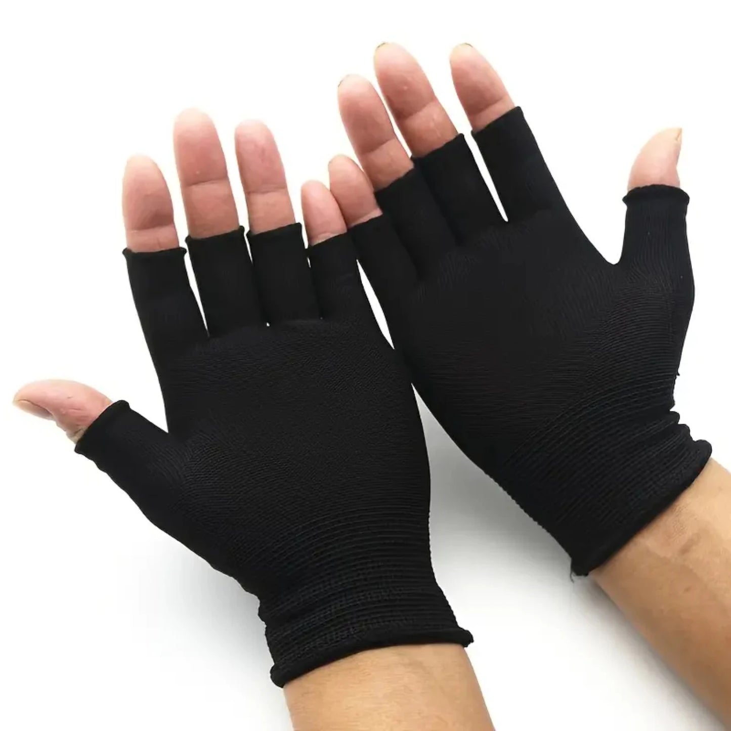 Warm and cozy men's stylish half-fingered knitted gloves - Ideal for fishing, driving, and riding in comfort and style.