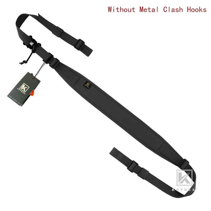 KRYDEX Tactical Sling Modular Gun Strap Slingster Removable 2 Point / 1 Point 2.25" Padded Sling Shooting Hunting Accessories
