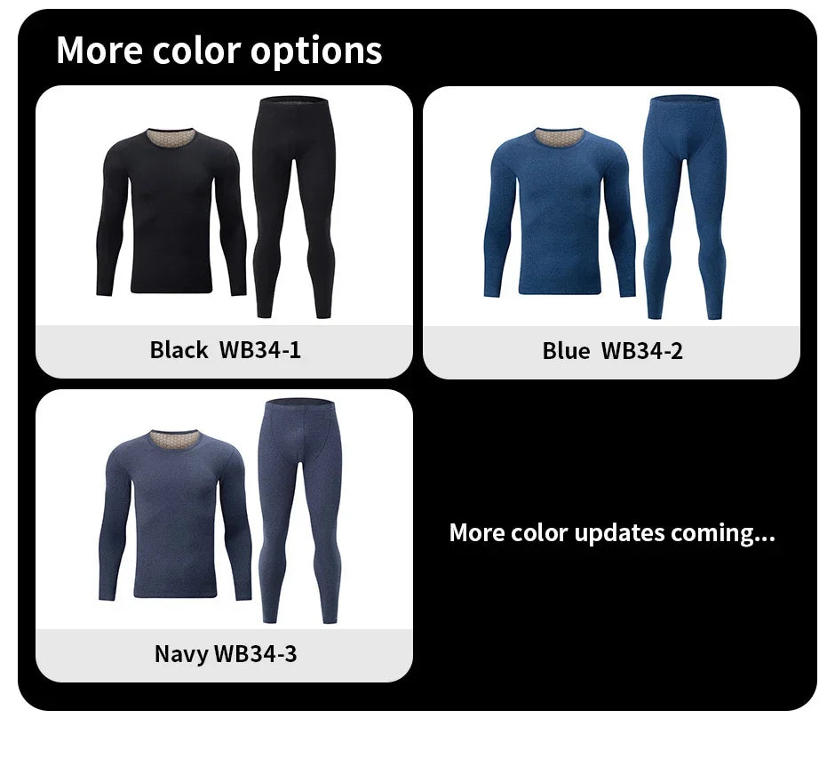 2-Piece Men's Fashion Autumn Clothes And Long-sleeved Trousers Set For Teenagers' Thermal Underwear At The End Of Autumn And Win