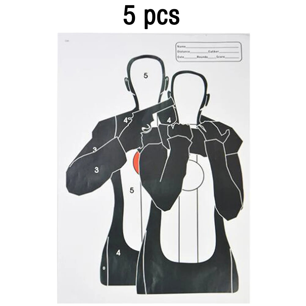 5/10/20pcs Shooting Targets 12 x 17" Paper Shooting Targets Skeleton Zombie Targets for Pistol Shooting Airsoft Bow Arrow Pellet