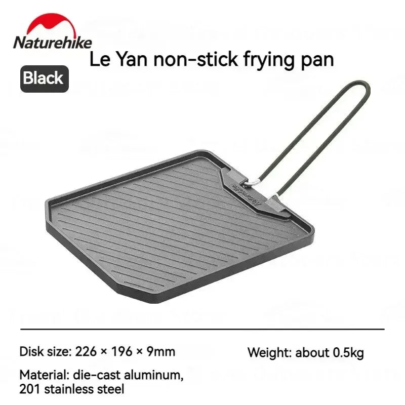 Naturehike Non-stick Frying Pan Aluminum Outdoor Picnic Ultralight Camping Portable Cookware Camping Supplies Cool Camping Gear