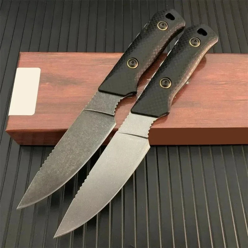 Fixed Blade Knife BM15600 Tools D2 Blade Nylon Glass Fiber Camping Hunting Survival Self-defense Tactical Portable Utility Knife