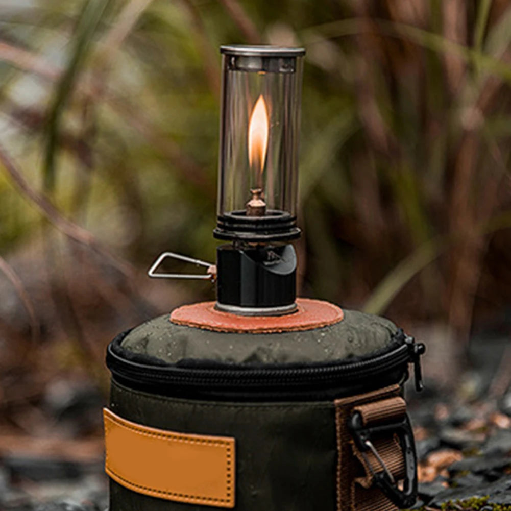 Camping Gas Lantern Tent Night Light Multi-Function Butane Gas Light Lantern Metal Portable Tent Lantern for Outdoor Emergencies
