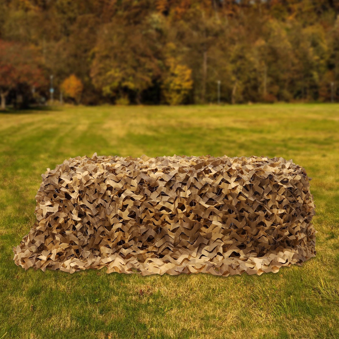 Camouflage Camo Netting 3x5m 210D Oxford Waterproof Camping Net Sunshade Mesh Military Shoot Hunting Blind, Brown