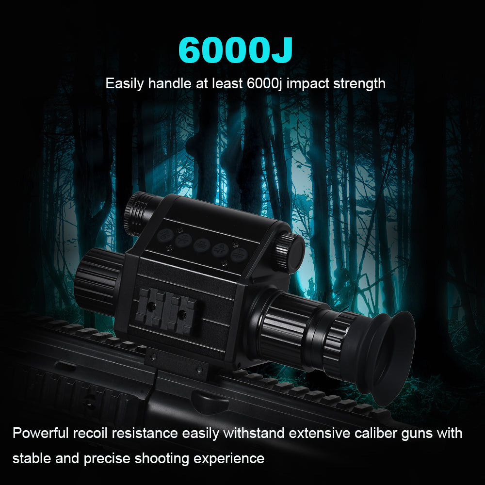 Digital Night Vision Riflescope 940nm IR Scope Sight Monocular 5X Zoom HD 1080P Video Photo 300m Night Vision for Hunting