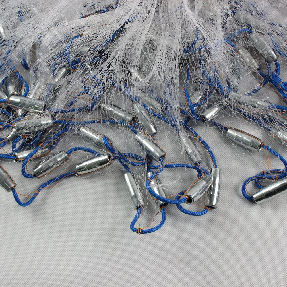 10FT Saltwater Fishing Cast Net For Bait Trap Height Easy Throw Sink 3 Meter USA