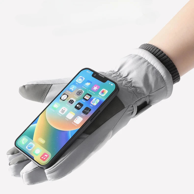 Winter fishing gloves, men's and women's fishing ski gloves, outdoor cycling waterproof and warm snow gloves