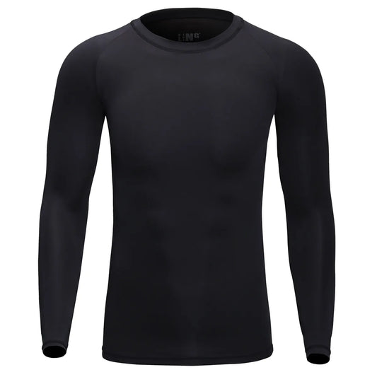 Men Long Sleeve Compression Under Base Layer T-Shirt Sport Fitness Underwear Tops Undershirts Warm Elastic Long Johns Inner Wear