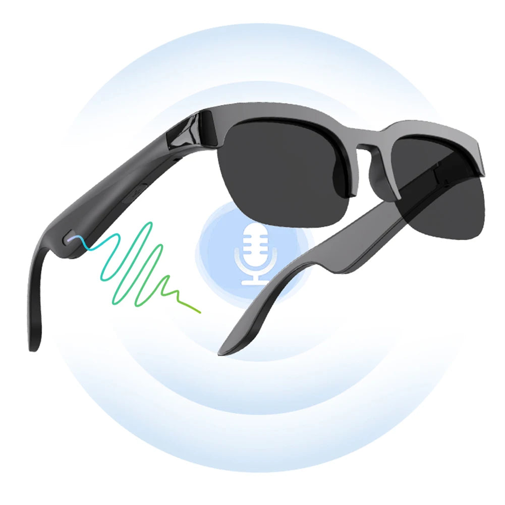 Smart Glasses with AI Translator Hands-Free Music & Calls Audio Glasses UV Protection Outdoor Sports Headphones for Men & Women