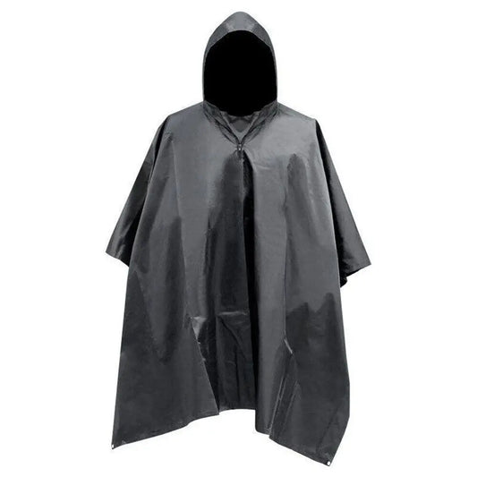 Tactical Rain Poncho - Army Poncho Shelter Waterproof Ripstop for Camping Hiking Hunting Backpacking Fishing