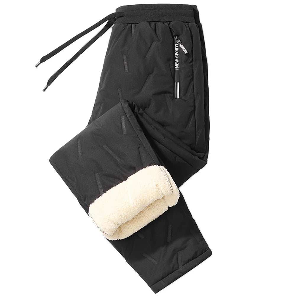 Men Thermal Winter Warm Fleece Pants Fleece Sweatpants Pant Running Jogger Pants Yoga Sweatpants for Winter Cycling Gym Training