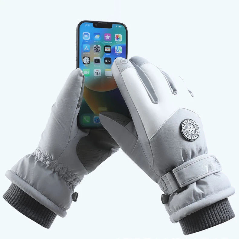 Winter fishing gloves, men's and women's fishing ski gloves, outdoor cycling waterproof and warm snow gloves