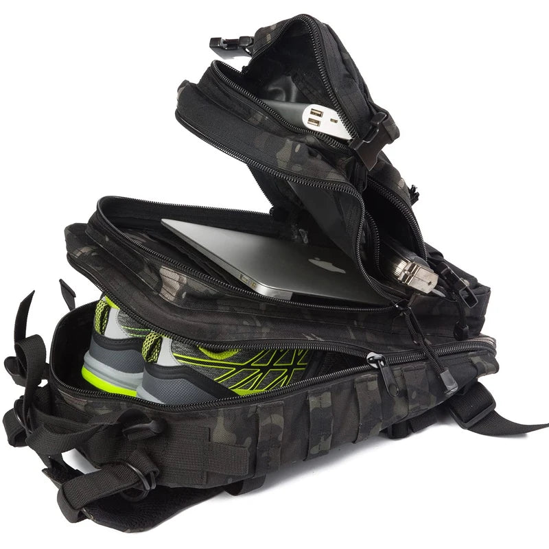 30L Tactical Backpack Military Daypack for Men Molle Assault Pack Bug Out Bag for Hiking Camping Travel Army Hunting Rucksack