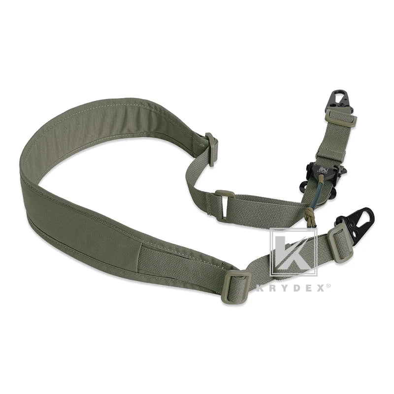 KRYDEX Tactical Sling Modular Gun Strap Slingster Removable 2 Point / 1 Point 2.25" Padded Sling Shooting Hunting Accessories